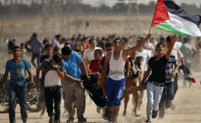 إصابات في مواجهات مع الاحتلال على حدود غزة