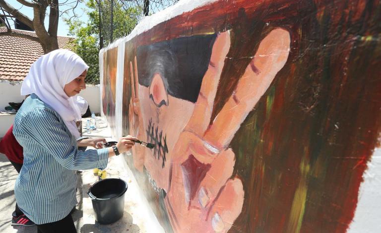 افتتاح جدارية لفلسطين في العاصمة الأرجنتينية