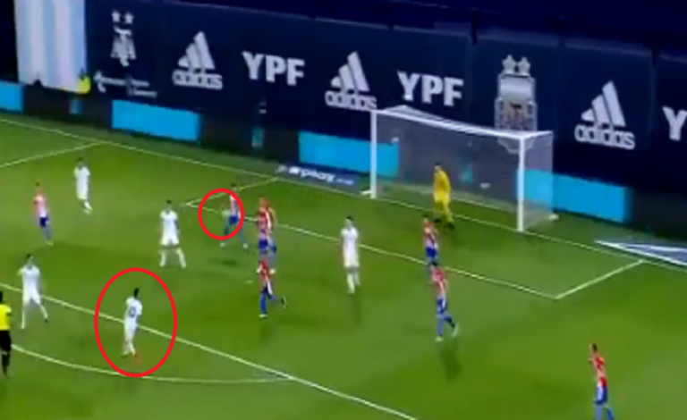 لمحة فنية رائعة وهدف غير مشروع لميسي في مباراة باراغوي