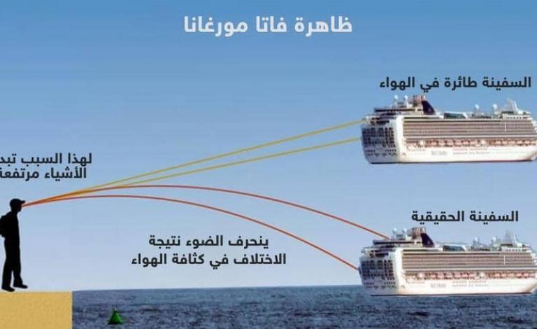 ظاهرة الجنية مورغانا تحلق بالسفن في الهواء