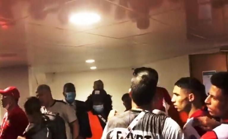 اشتباك بين لاعب مصري ومغربي بعد المباراة