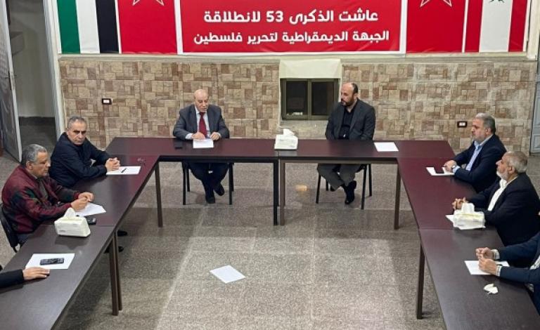 تفاصيل اجتماع بين "الديمقراطية" وحماس في لبنان