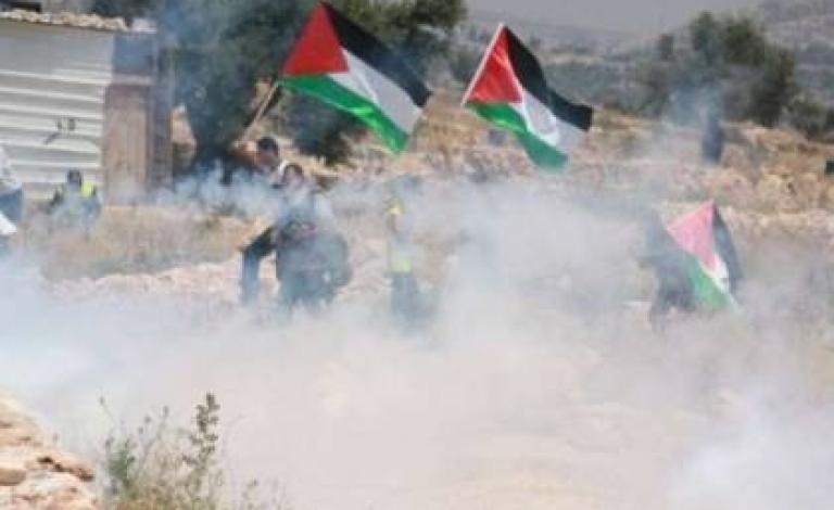 11 إصابة برصاص الاحتلال خلال قمع الاحتلال مسيرة كفر قدوم