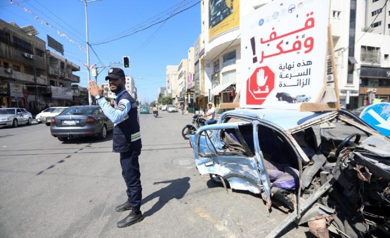 قطاع غزة: أربع إصابات في 10 حوادث سير خلال 24 ساعة الماضية