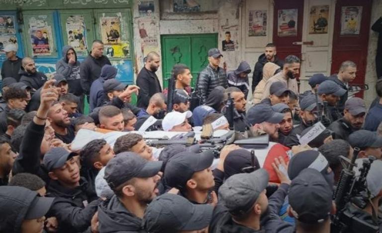 تشييع الشهيد مهدي حشاش في نابلس