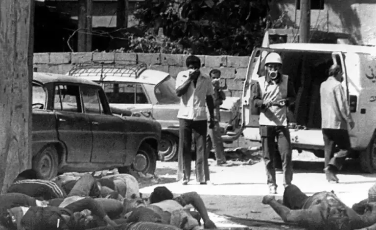 مشاهد من مجزرة صبرا وشاتيلا
