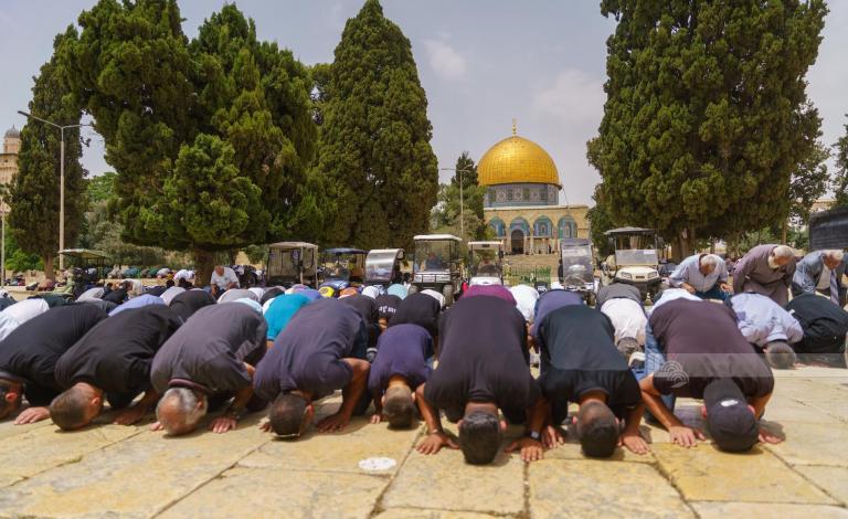 صلاة الجمعة في المسجد الاقصى