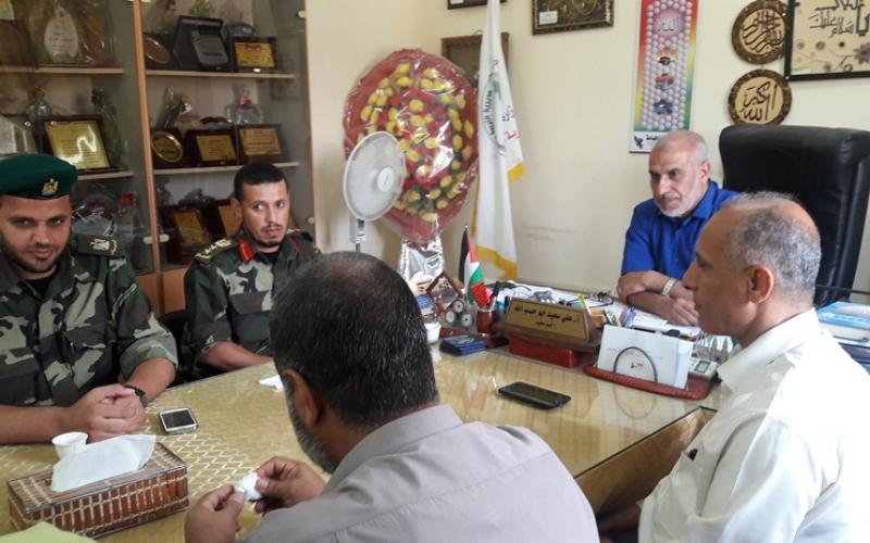 مدير تعليم الوسطى يلتقي قائد الفتوة الجديد بالقطاع