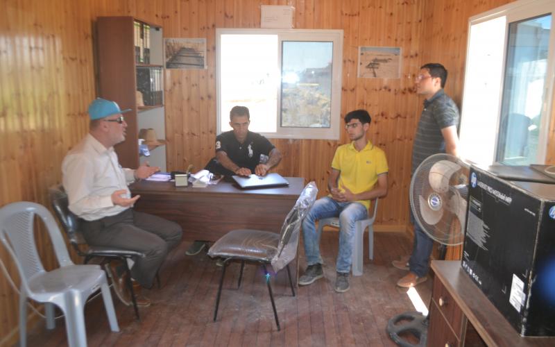 البدء بإنشاء مدرجات الملعب البلدي بالنصيرات