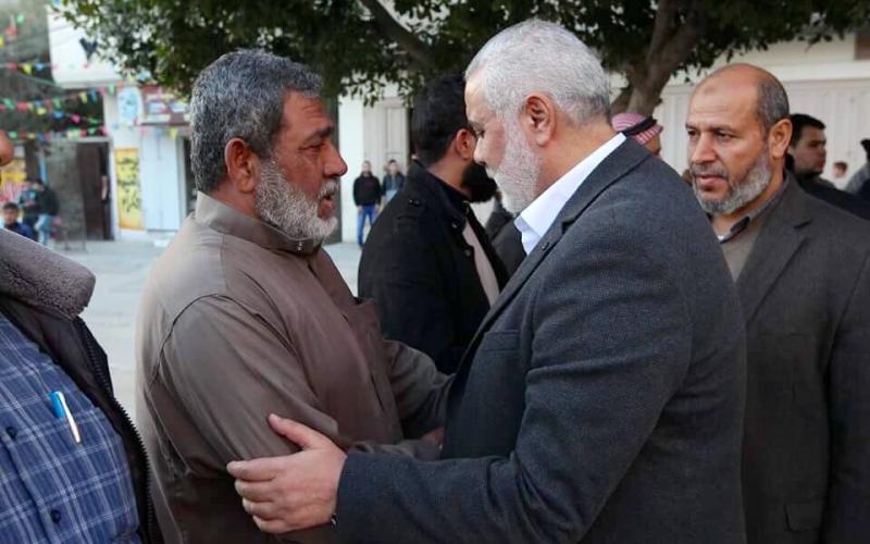 زيارة هنية عزاء الشهيد القسامي محمد وليد القوقا