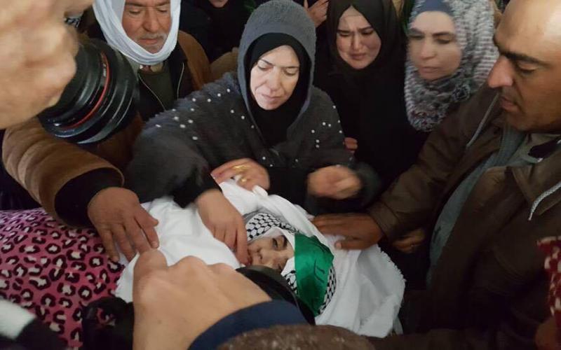 الخليل تشيع جثمان الشهيدة الخضور في بني نعيم