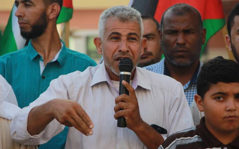 حماس تنظم وقفة تضامنية مع الأسير بلال كايد (9)