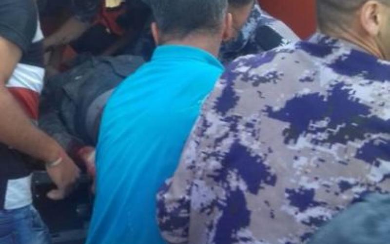 انهيار سقالة بناء برام الله