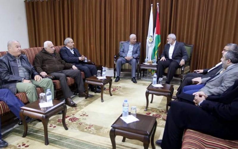 هنية يستقبل وفوداً من الفصائل الفلسطينية