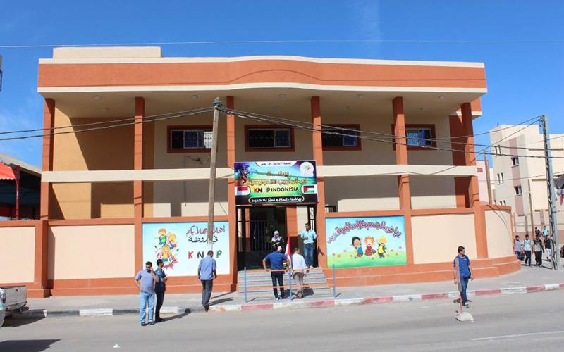 افتتاح الروضة الإندونيسية بخانيونس