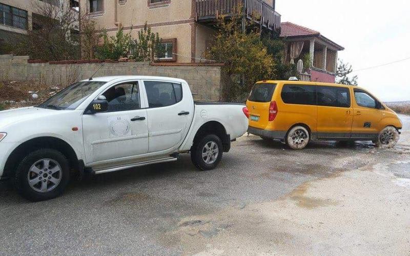 سلفيت: الدفاع المدني تعامل مع 22 حادث خلال المنخفض