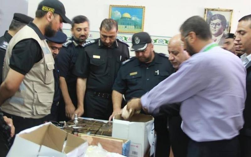 إتلاف المخدرات في غزة (8)