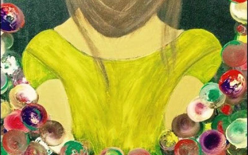 نورة المجرشي.. فنانة تشكيلية كفيفة تبصر بأناملها