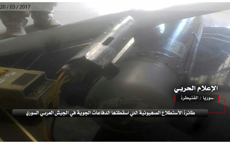 الجيش السوري يسقط طائرة استطلاع إسرائيلية