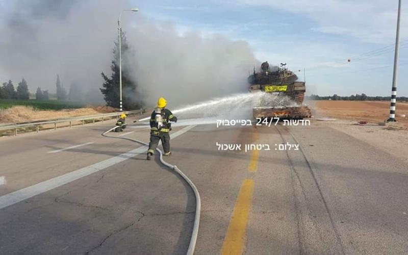 احتراق دبابة