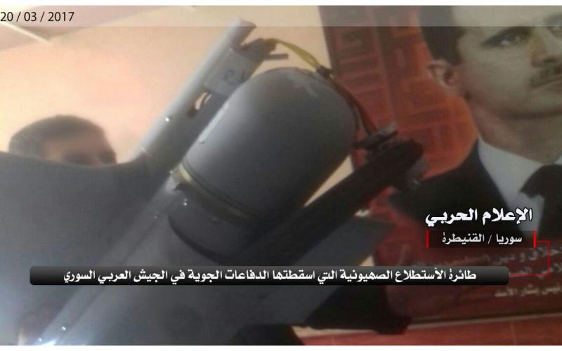 الجيش السوري يسقط طائرة استطلاع إسرائيلية