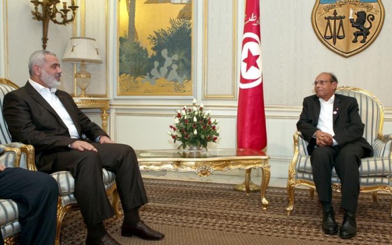 صور.. هنية في ضيافة رئيس تونس
