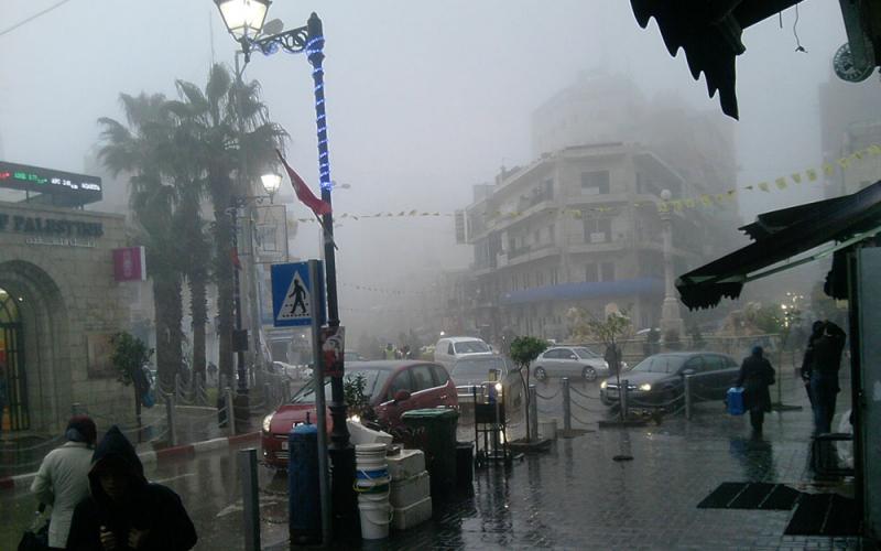 صور.. المنخفض الجوي في رام الله