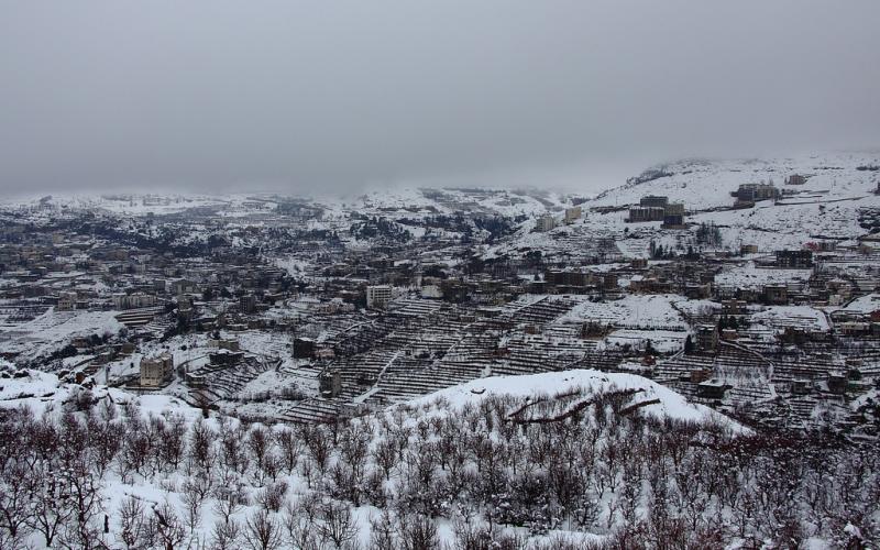 صور.. سحر الطبيعة الثلجية في لبنان