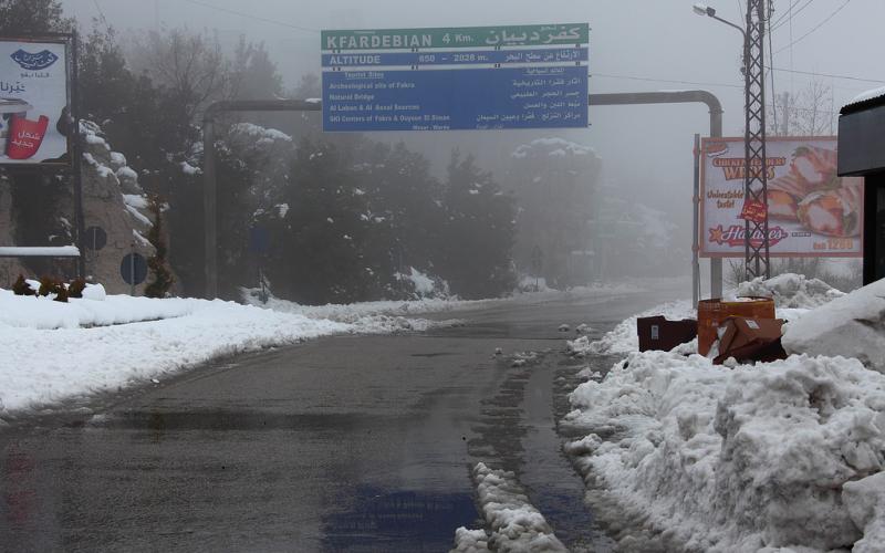 صور.. سحر الطبيعة الثلجية في لبنان