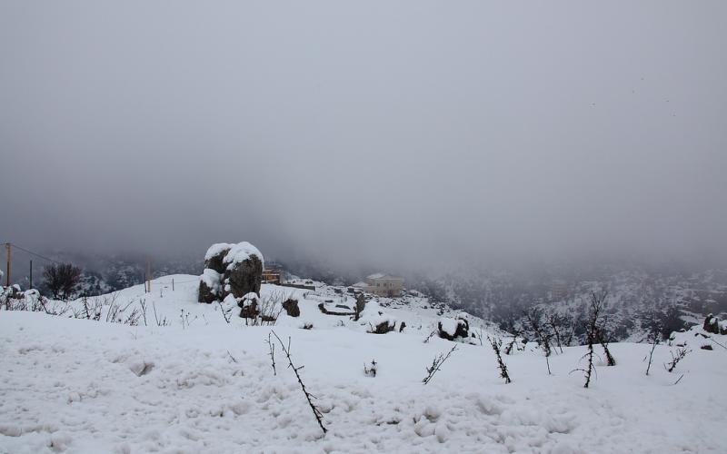 صور.. سحر الطبيعة الثلجية في لبنان