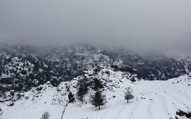 صور.. سحر الطبيعة الثلجية في لبنان