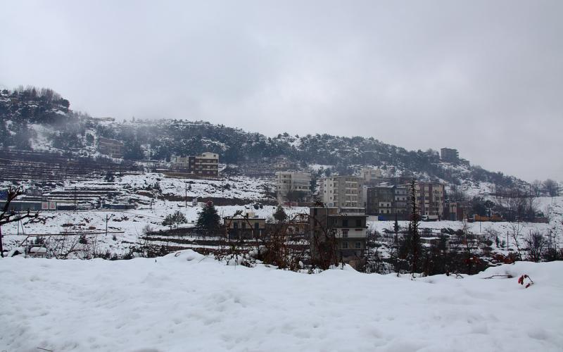 صور.. سحر الطبيعة الثلجية في لبنان