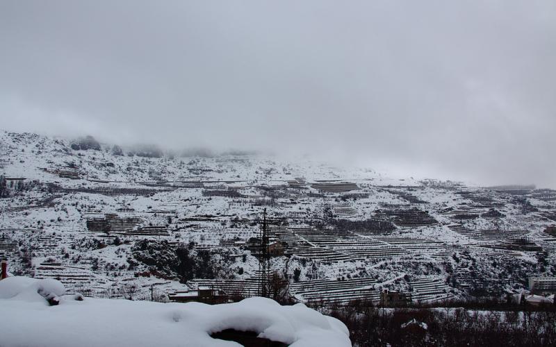 صور.. سحر الطبيعة الثلجية في لبنان