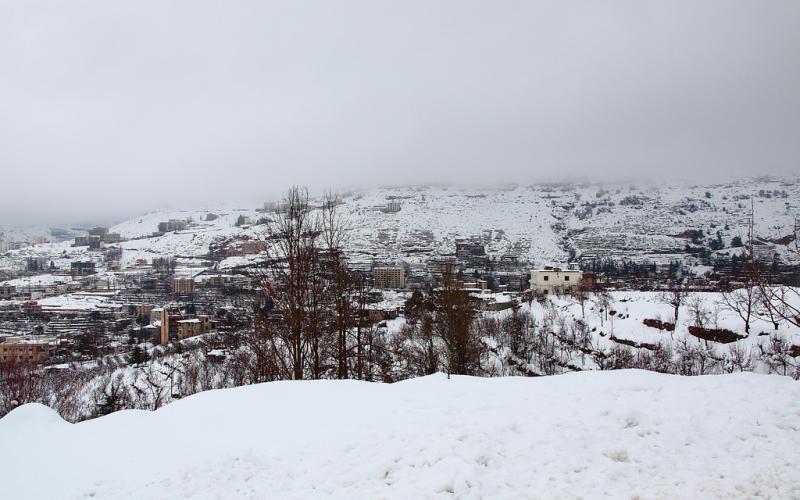 صور.. سحر الطبيعة الثلجية في لبنان