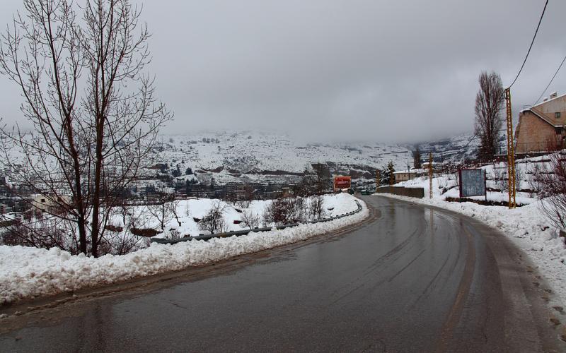 صور.. سحر الطبيعة الثلجية في لبنان