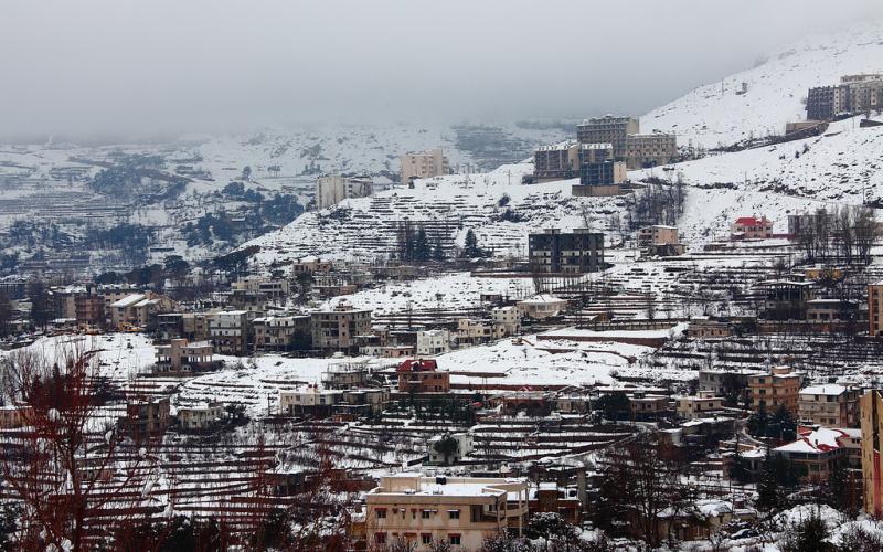 صور.. سحر الطبيعة الثلجية في لبنان