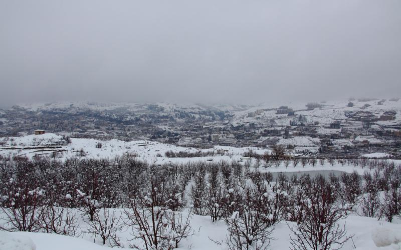 صور.. سحر الطبيعة الثلجية في لبنان