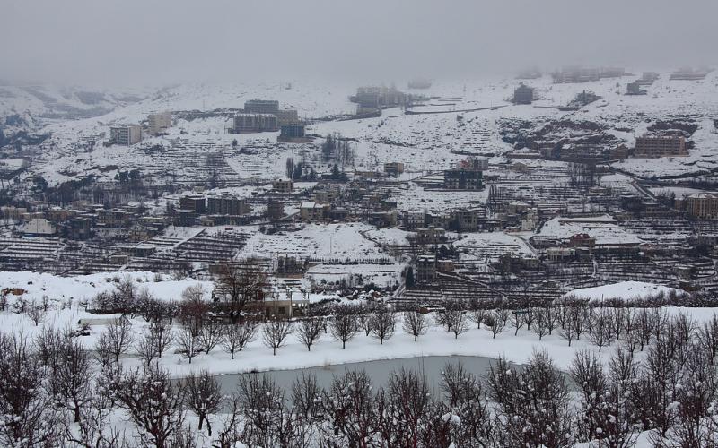 صور.. سحر الطبيعة الثلجية في لبنان