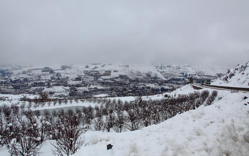 صور.. سحر الطبيعة الثلجية في لبنان