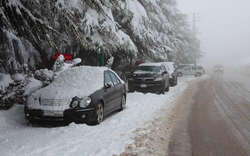 صور.. سحر الطبيعة الثلجية في لبنان