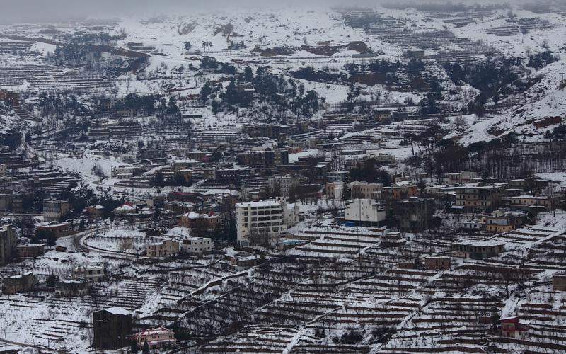 صور.. سحر الطبيعة الثلجية في لبنان