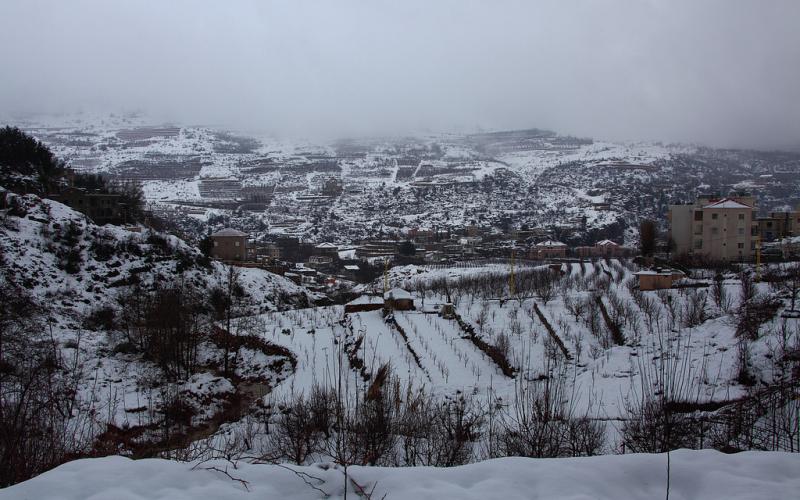 صور.. سحر الطبيعة الثلجية في لبنان