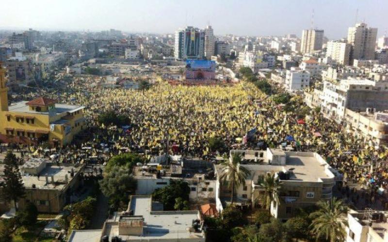 بالصور.. الاحتفال المركزي لانطلاقة فتح في غزة