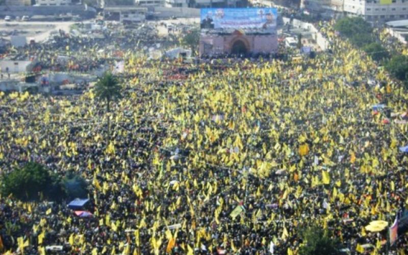 بالصور.. الاحتفال المركزي لانطلاقة فتح في غزة