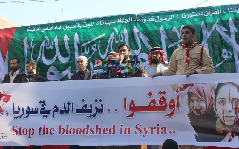 صور .. مسيرة النصرة لسوريا شمال القطاع