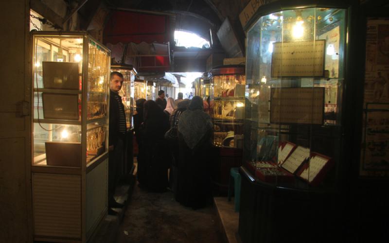 صور.. سوق الذهب بغزة