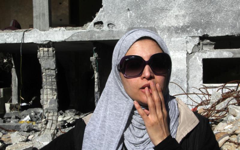 صور.. زيارة "حنان ترك" التضامنية لغزة