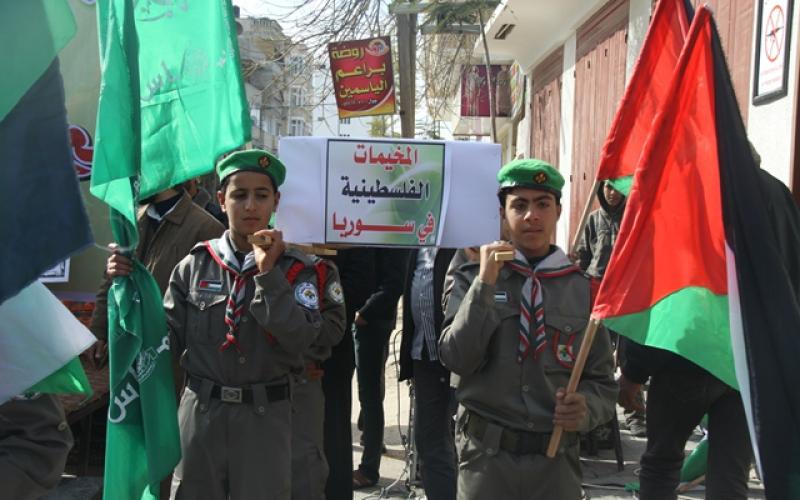 بالصور:الأسطل: حصار اليرموك جزء من حصار شعبنا