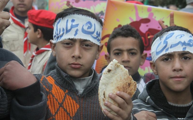 صور: مسيرة نصرة "اليرموك" بمخيم جباليا