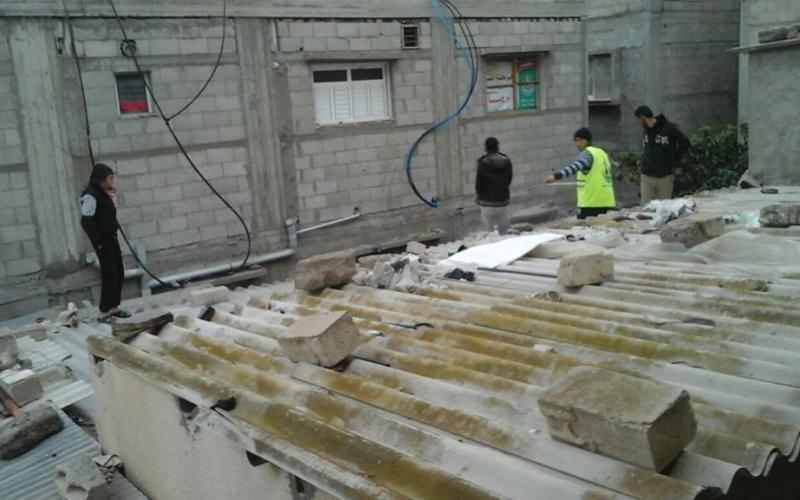 بالصور: لجان طوارئ برفح لمواجهة المنخفض